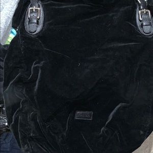 Velvet flip tote bag